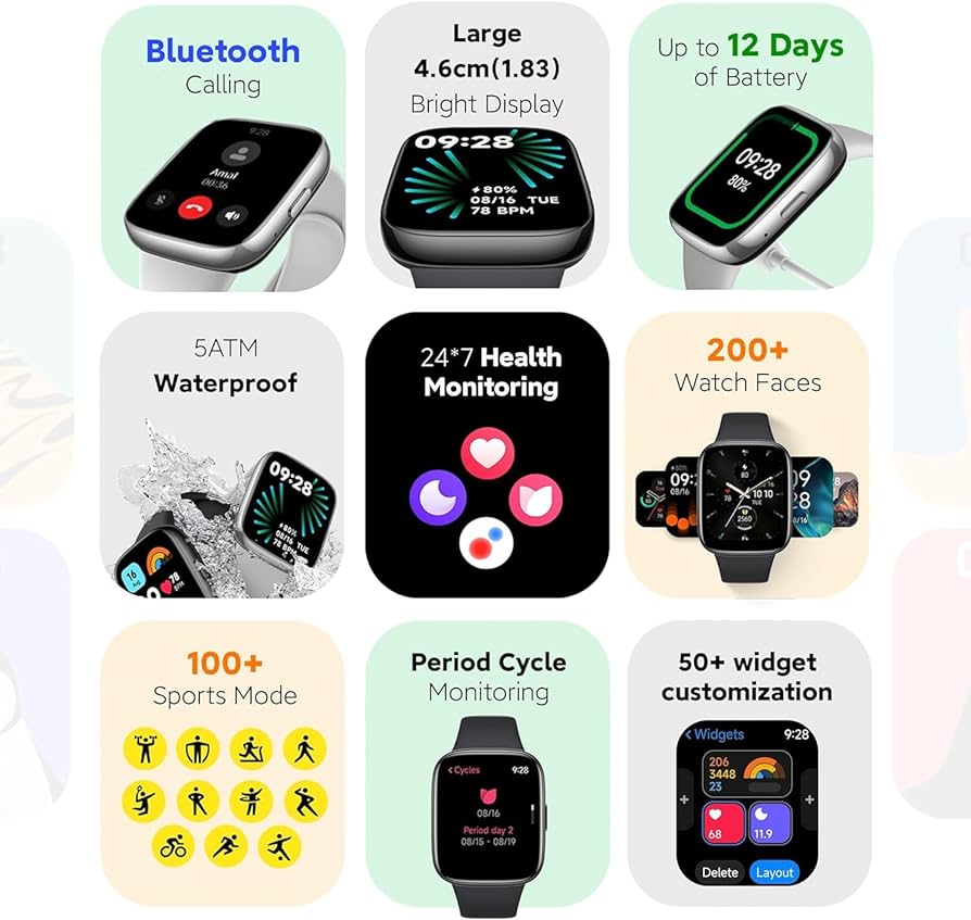 SMARTWATCH XIAOMI REDMI WATCH 3 ACTIVE *PAGO SEMANAL $70*