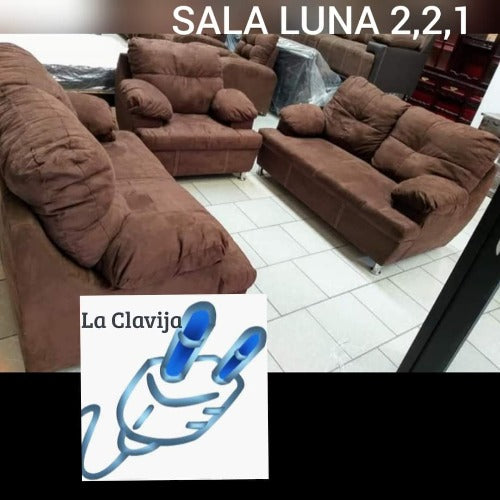 SALA DEPARTAMENTAL LUNA 3 PIEZAS ✨PAGO SEMANAL $325✨