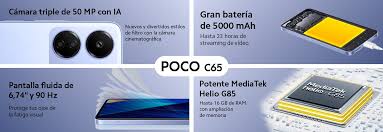 CELULAR XIAOMI POCO C65 8+256GB ✨PAGO SEMANAL $120✨