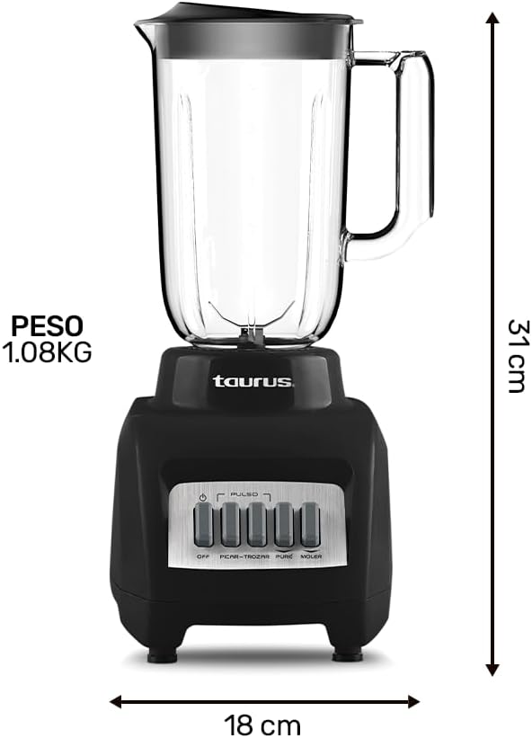 LICUADORA TAURUS HALEY | 400 Watts | 4 Vel *PAGO SEMANAL $35*
