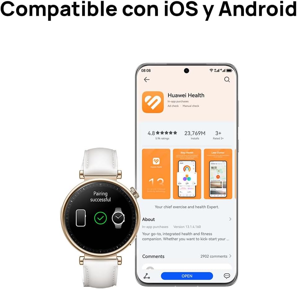 SMARTWATCH HUAWEI GT4 COLOR BLANCO