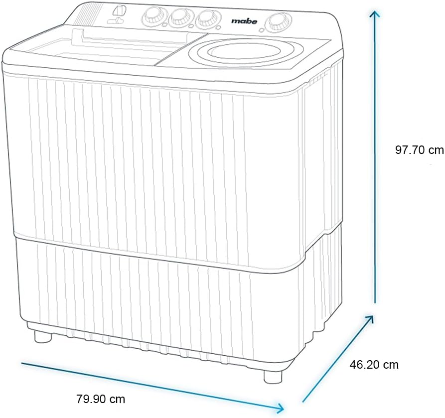 LAVADORA SEMIAUTOMATICA MABE 13KG. *PAGO SEMANAL $185*
