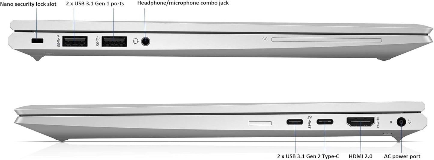 Laptop HP EliteBook 14" | 16 GB RAM | 256 GB SSD | Windows 11 Pro |