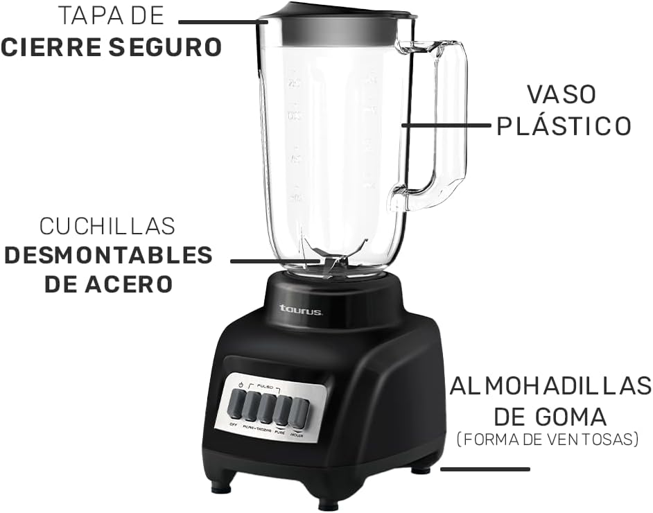 LICUADORA TAURUS HALEY | 400 Watts | 4 Vel *PAGO SEMANAL $35*