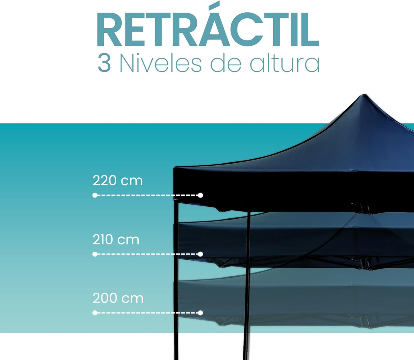 Toldo Retractil Exterior 3X3 MTS