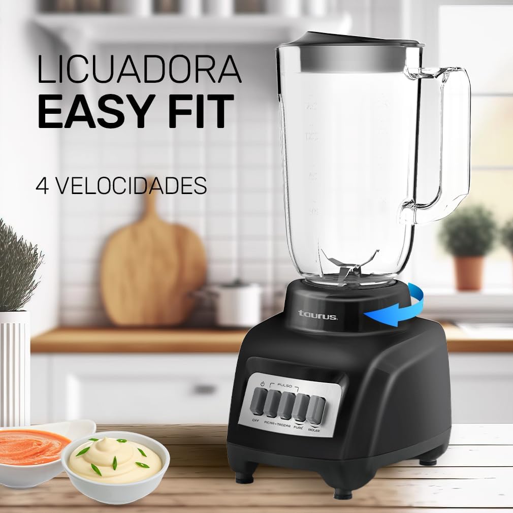 LICUADORA TAURUS HALEY | 400 Watts | 4 Vel *PAGO SEMANAL $35*