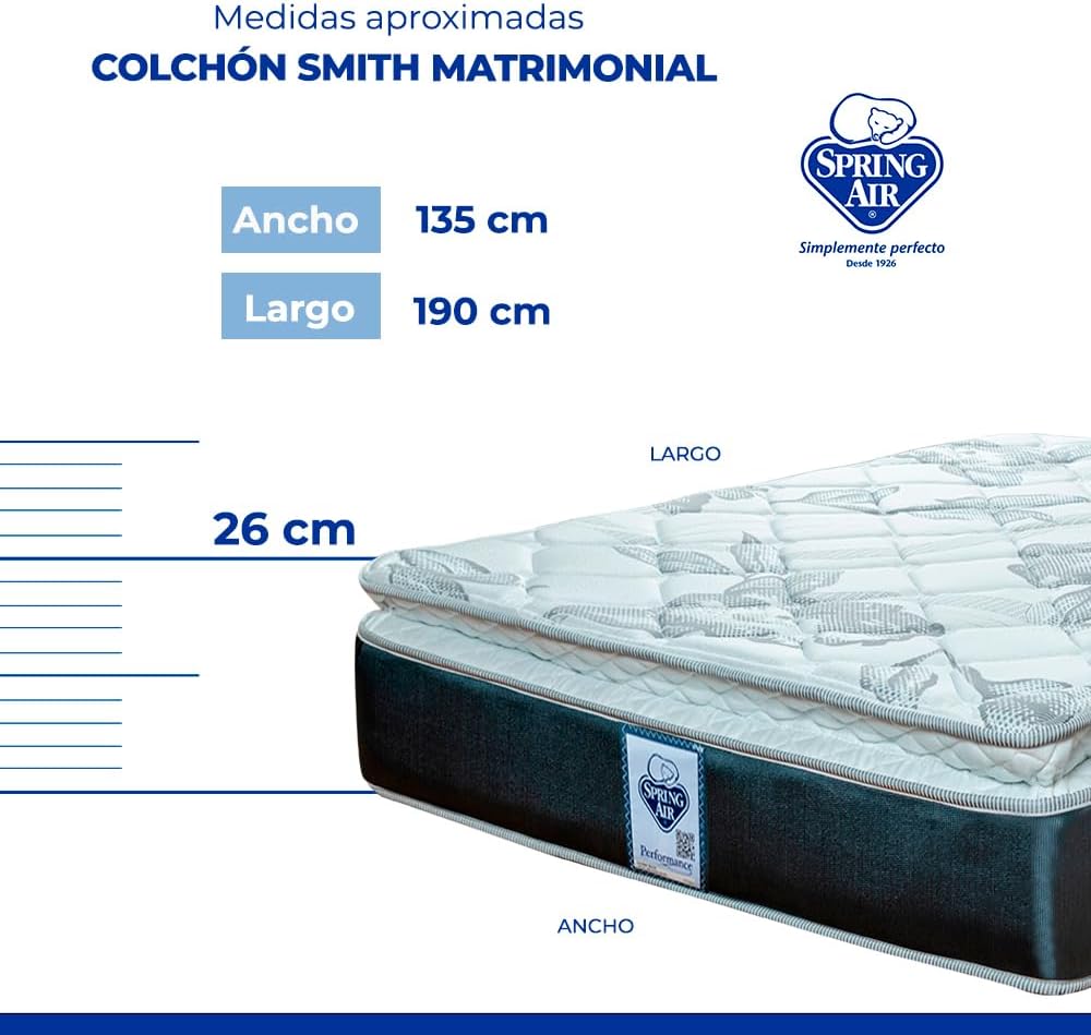COLCHON KING SIZE SPRING AIR CONFORT MEDIO ✨PAGO SEMANAL $205✨
