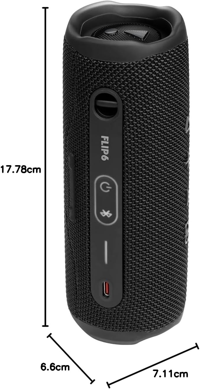 BOCINA JBL Flip 6 Portátil Bluetooth Negro ✨PAGO SEMANAL $55✨