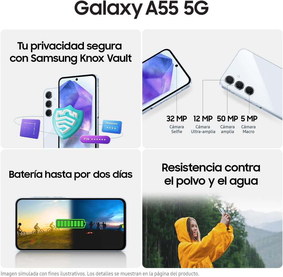 SAMSUNG GALAXY A55 8+128GB ✨PAGO SEMANAL $225✨