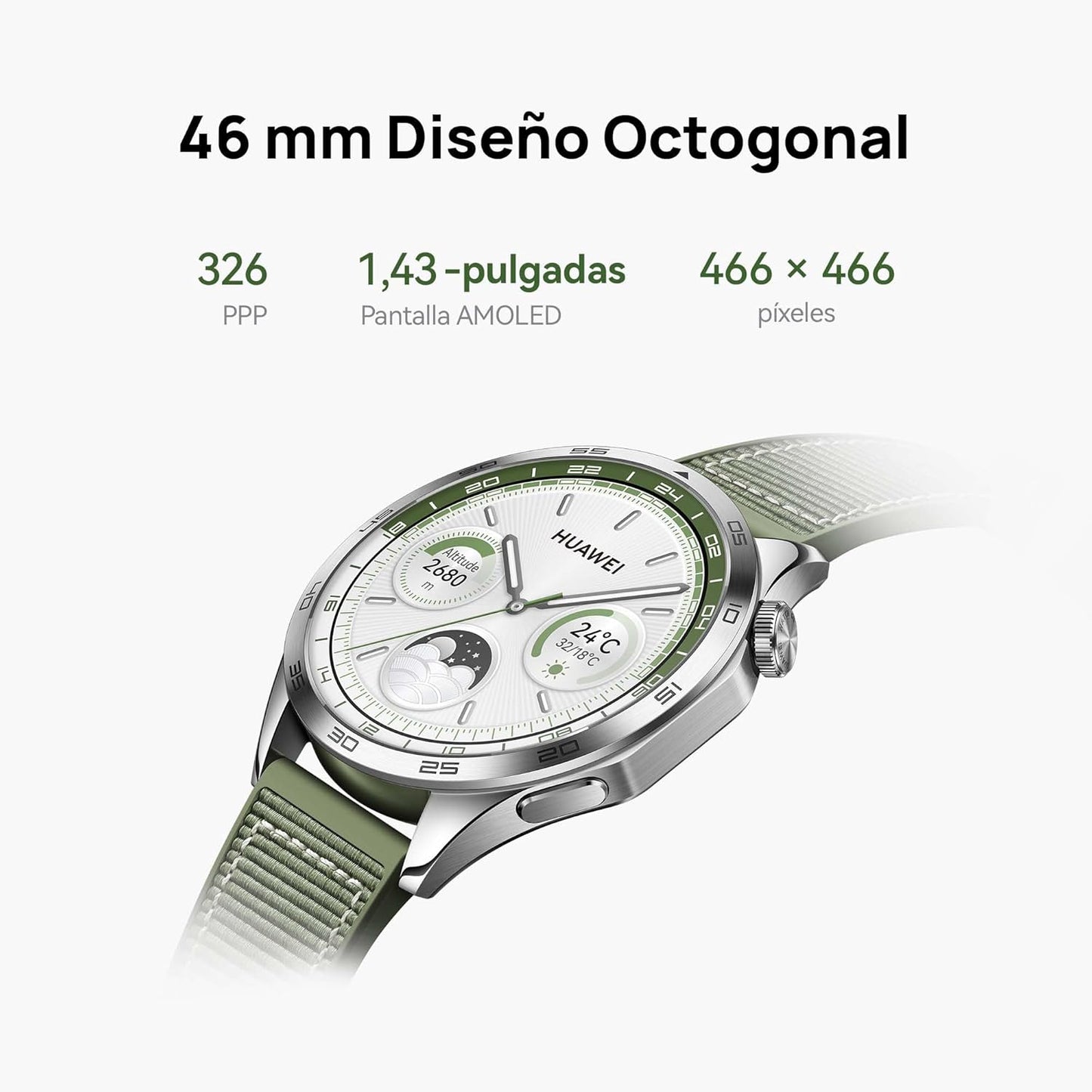 SMARTWATCH HUAWEI GT4 46mm *VERDE BOSQUE* 🔥PAGO SEMANAL $105🔥