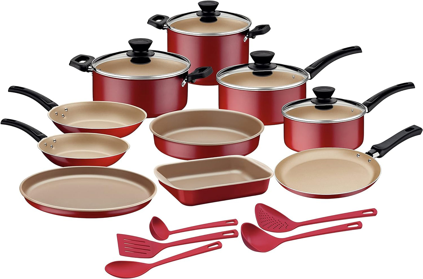 BATERIA DE COCINA TRAMONTINA 19 PIEZAS✨ PAGO SEMANAL $60✨