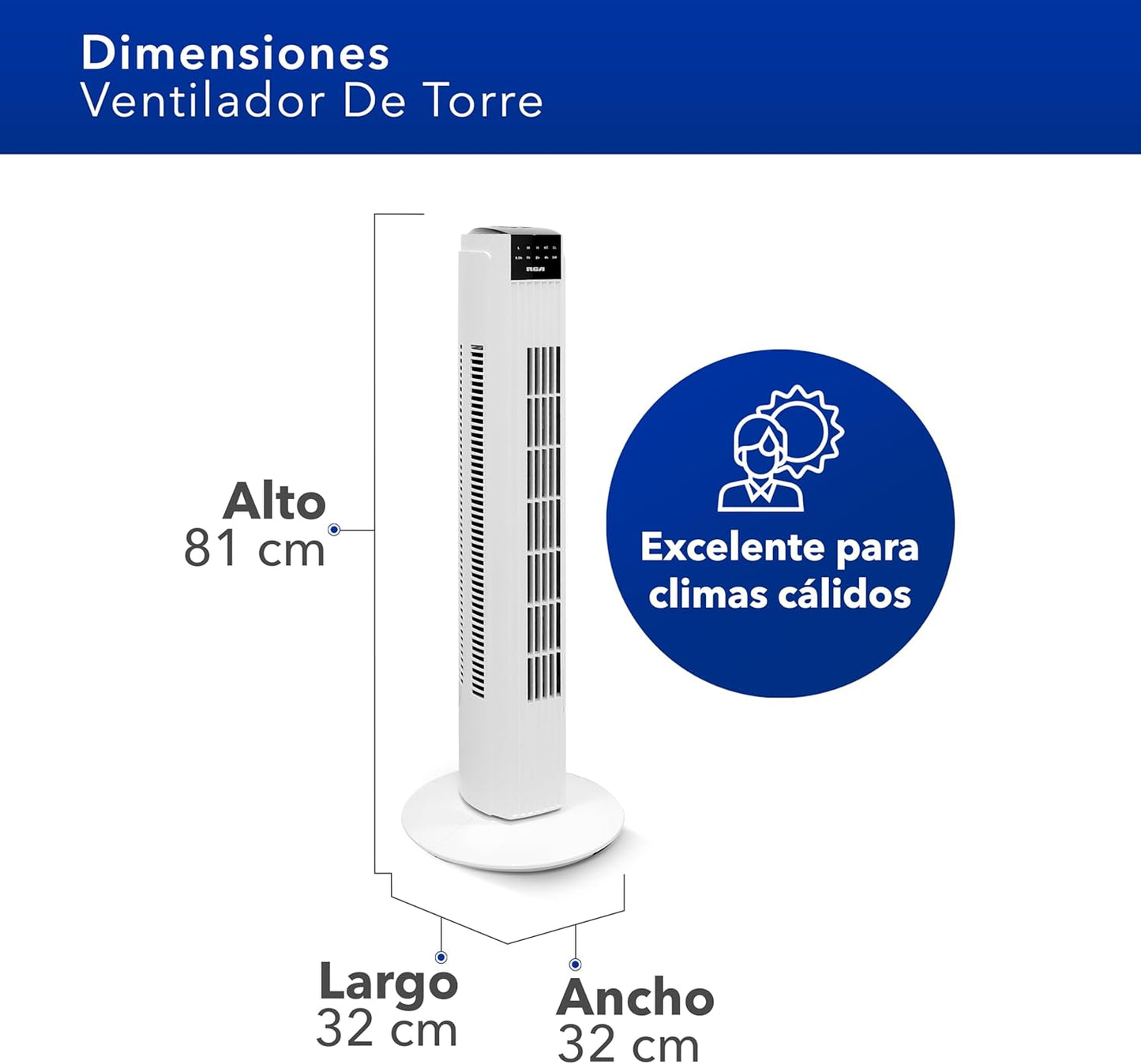 VENTILADOR DE TORRE RCA 3 VELOCIDADES 🔥PAGO SEMANAL $50.00🔥