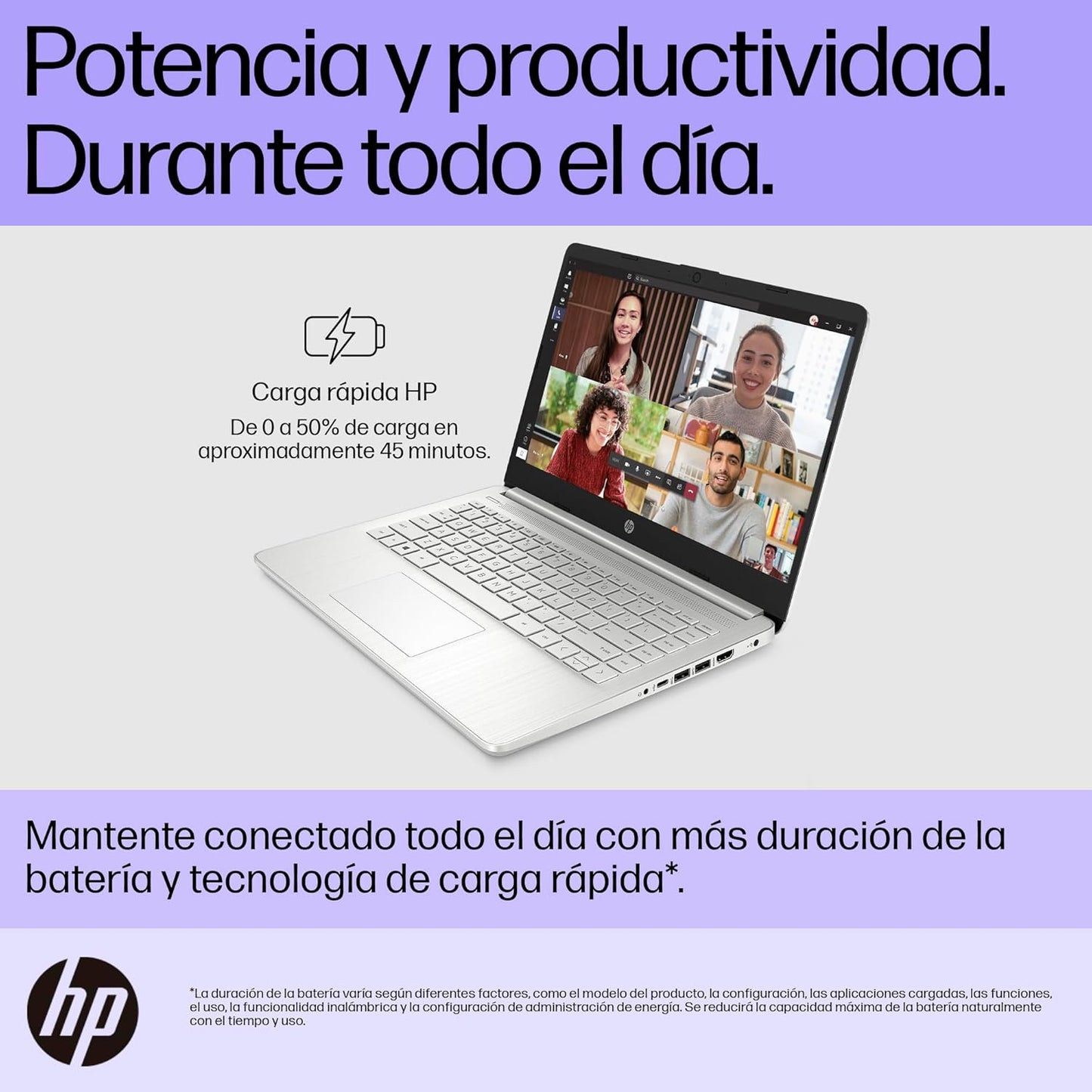 LAPTOP HP 14" 8GB RAM+512GB INTEL CELERON 💻