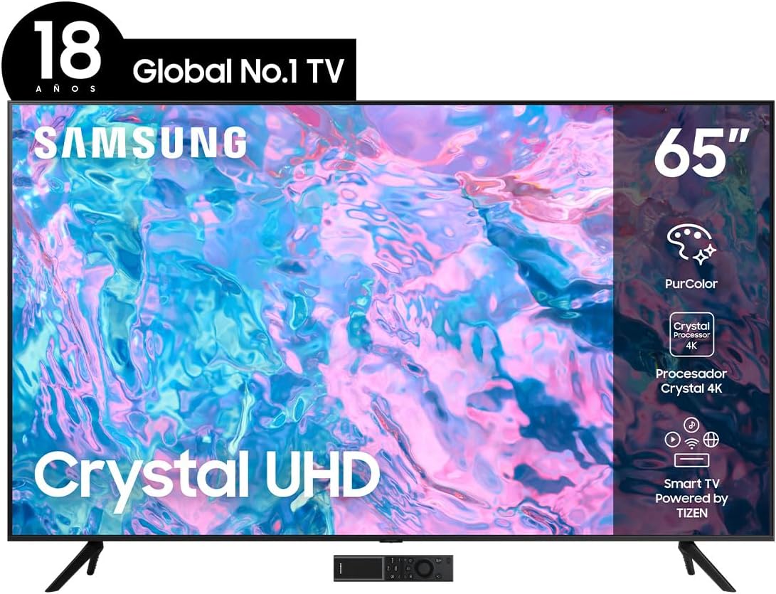 PANTALLA SAMSUNG CRYSTAL 4K UHD 65" ✨PAGO SEMANAL $290✨