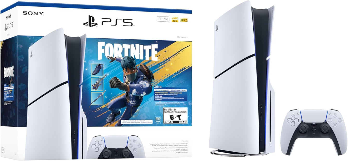 CONSOLA PLAYSTATION 5 CON LECTOR DE DISCOS Fortnite Flowering Chaos ✨PAGO SEMANAL $255✨