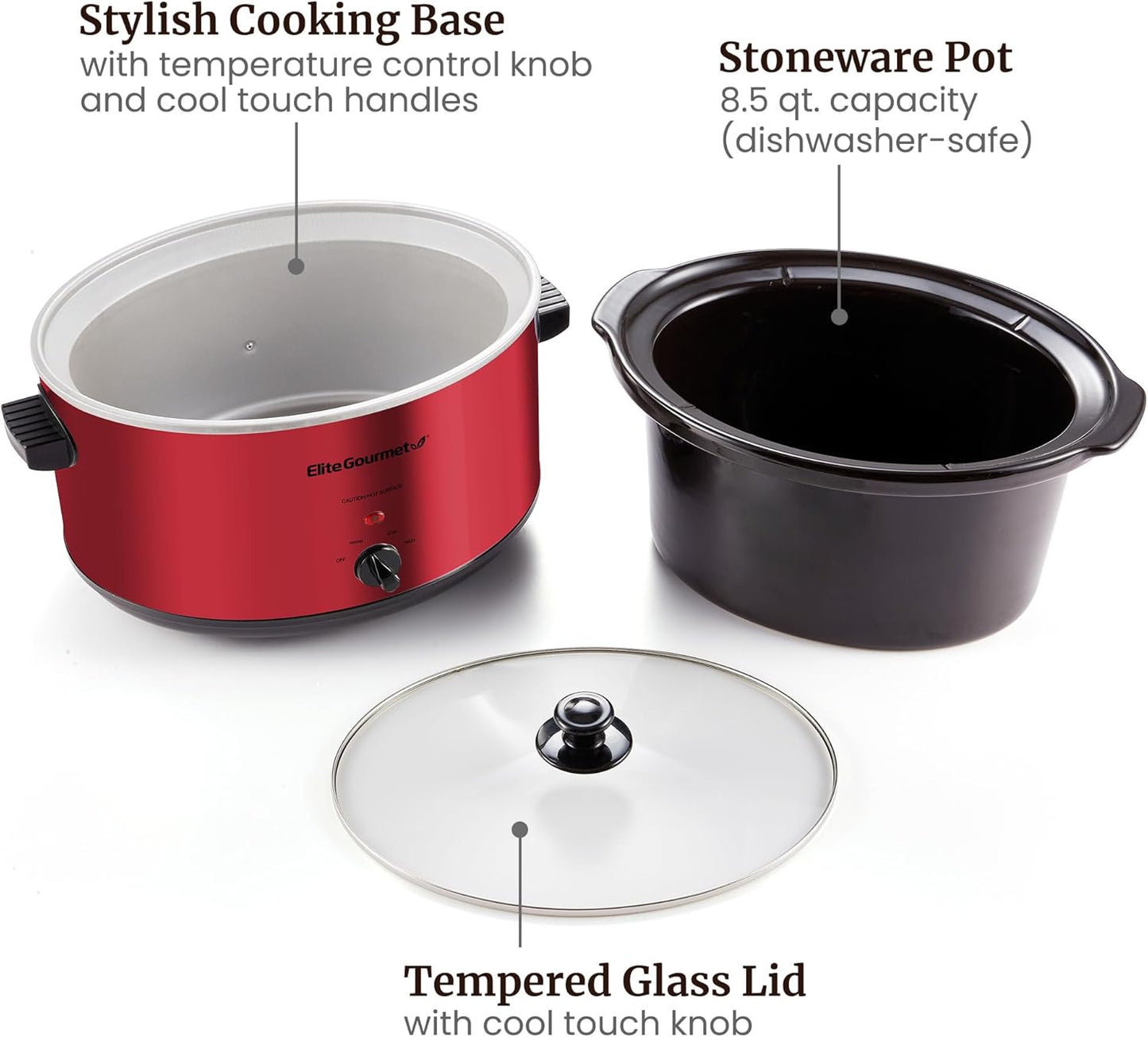 OLLA ELITE GOURMET ELECTRICA 8 QT ✨PAGO SEMANAL $95✨