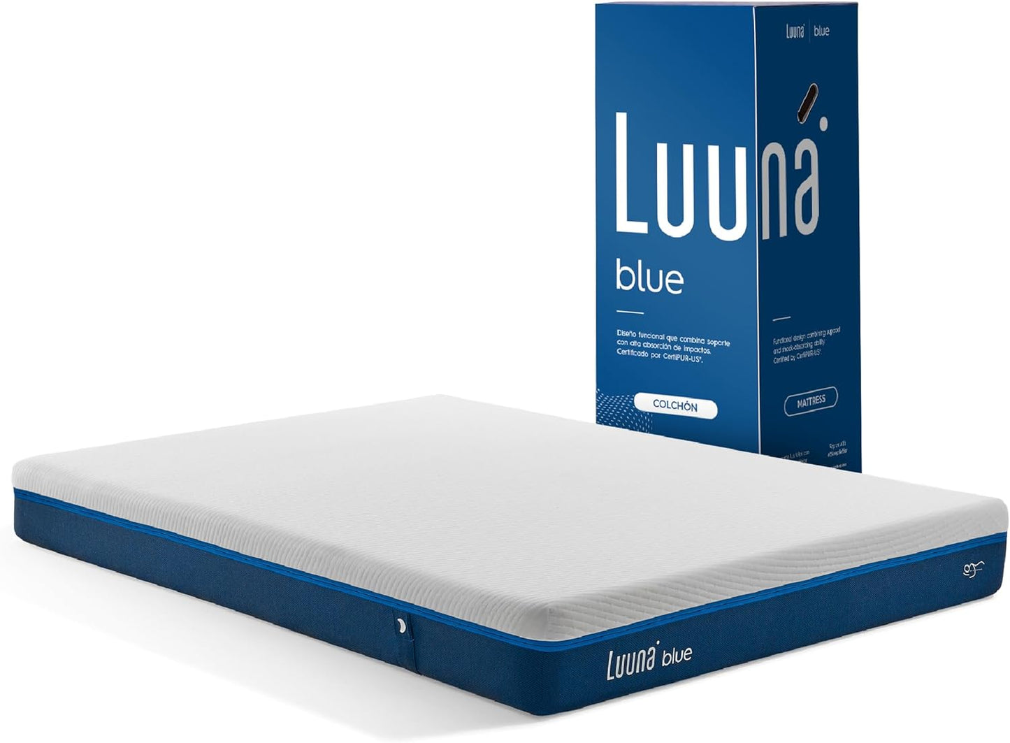 COLCHON MATRIMONIAL LUUNA BLUE 🔥PAGO SEMANAL $165🔥