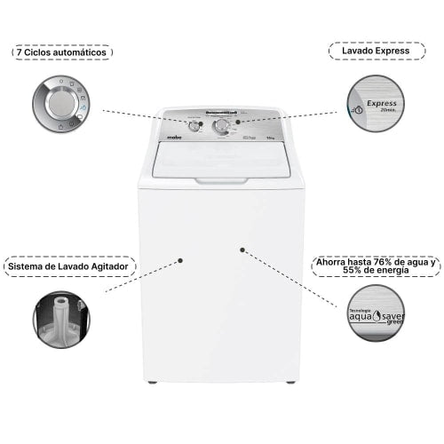 LAVADORA MABE AQUA SAVER 16KG