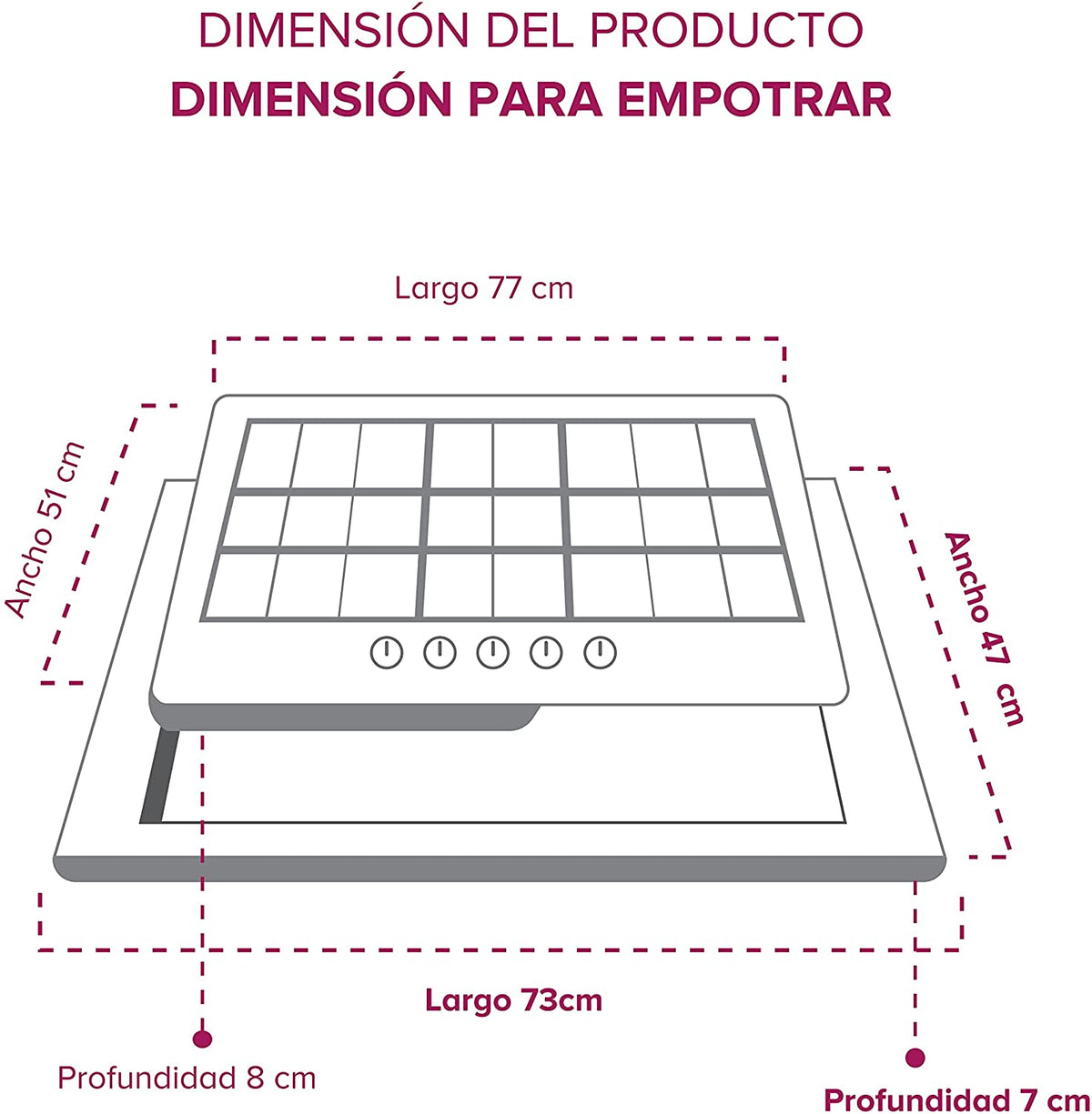 PARRILLA DE GAS AVERA DE 5Q. CRISTAL