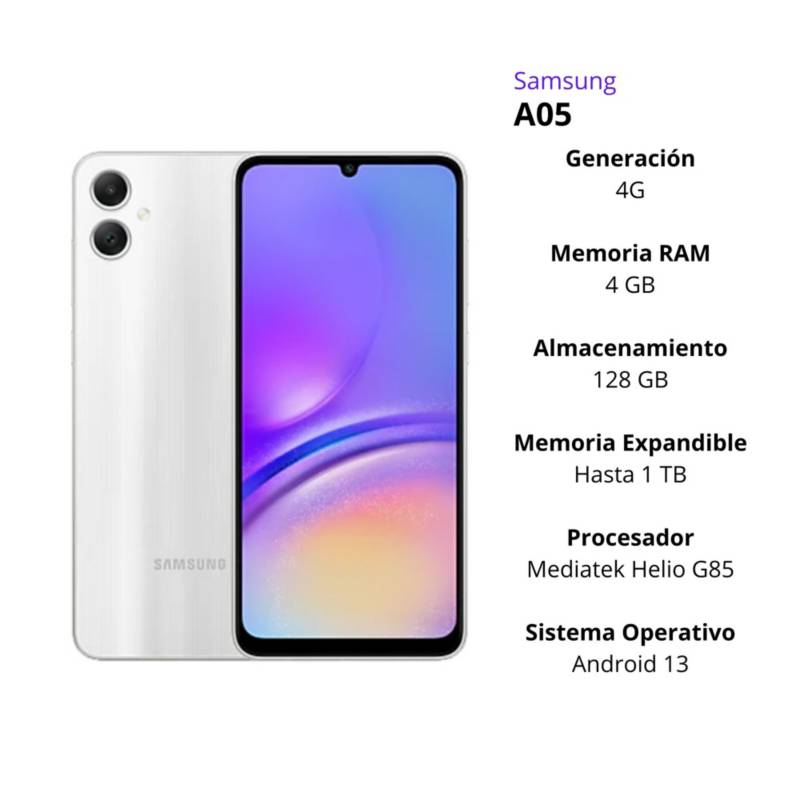 SAMSUNG GALAXY A05 4+128GB ✨PAGO SEMANAL $100