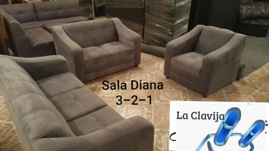SALA DIANA 3 PIEZAS EN 3 2 1 ✨PAGO SEMANAL $295✨