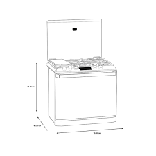 Estufa MABE IO Conectividad Wifi 80 cm (30 pulgadas)- IO8094GETSS0