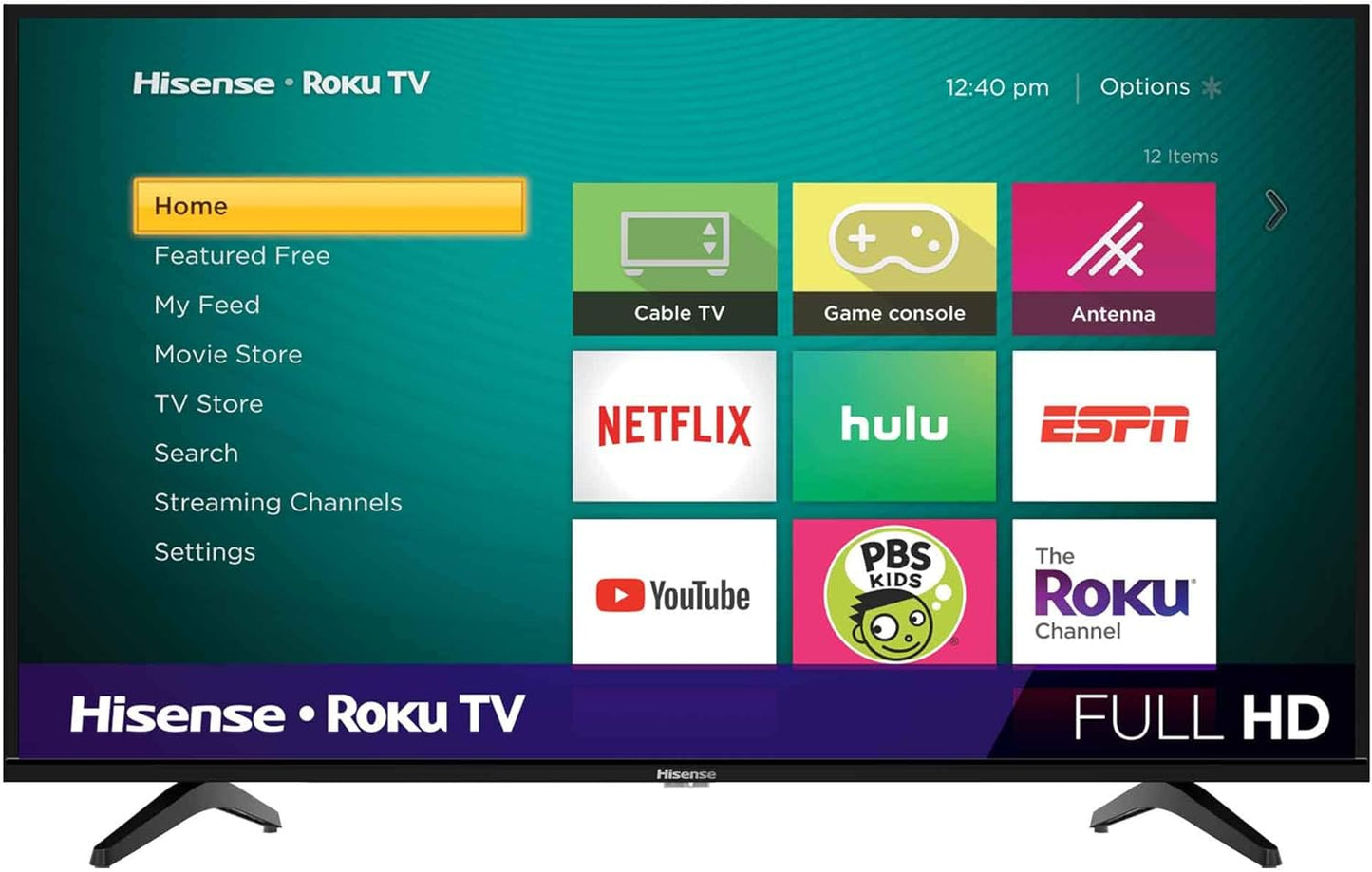 PANTALLA HISENSE 40" ROKU FULL HD SMART 🔥PAGO SEMANAL $140🔥