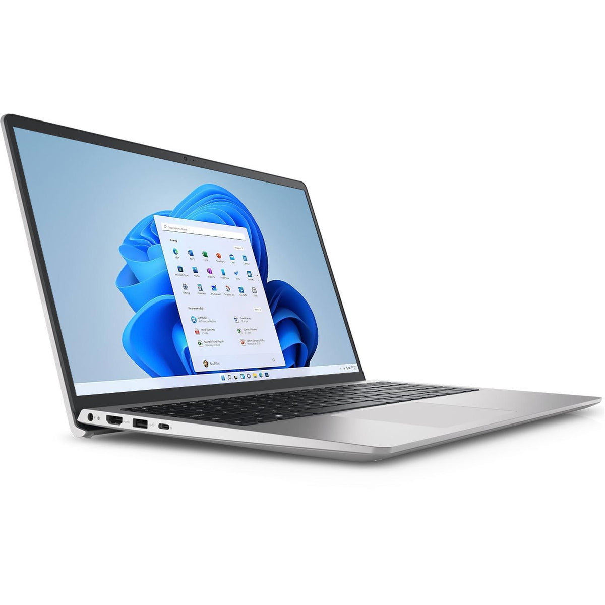 Laptop Dell Inspiron 15 3535 Ryzen 5 Vista Frontal y Teclado Oficial