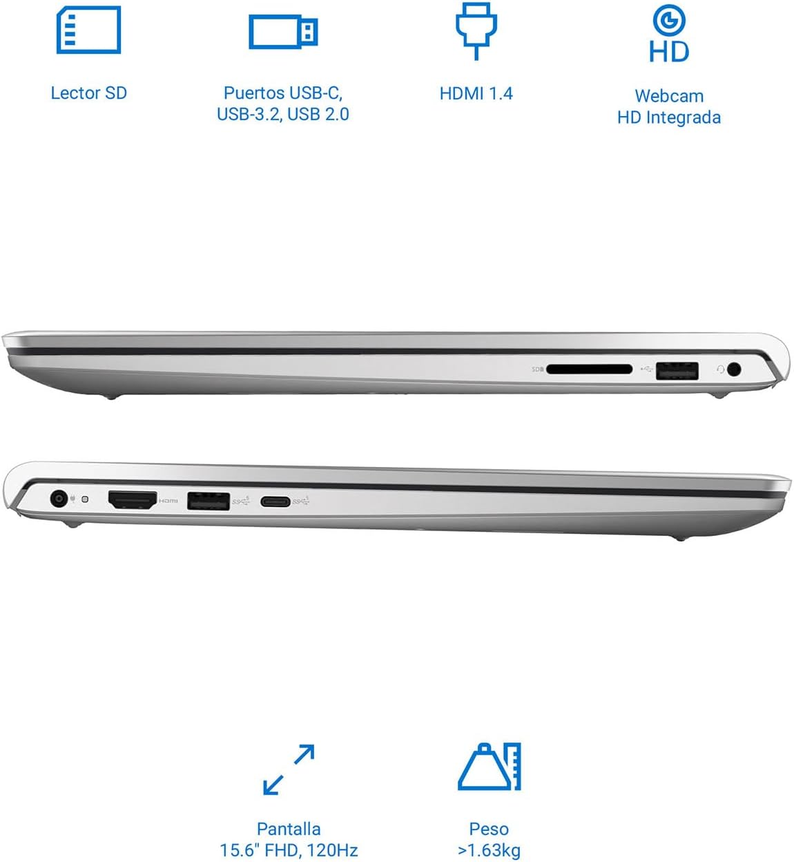 Laptop Dell Inspiron 15 3535 15.6 Pulgadas FHD AMD Ryzen 5 8GB RAM 512GB SSD Windows 11