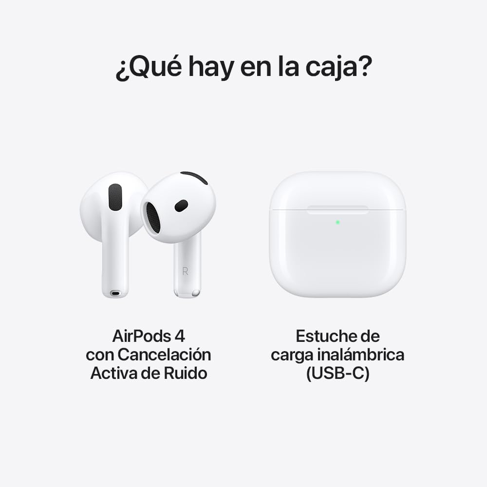 Audífonos AirPods 4 con Bluetooth, Cancelación Activa de Ruido  ✨PAGO SEMANAL $125.00