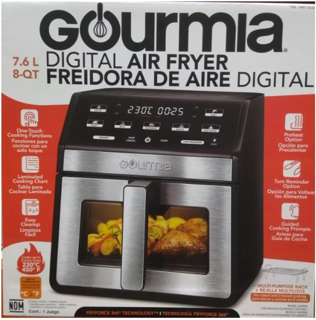 FREIDORA DE AIRE GOURMIA DE 7.5 Litros  ✨PAGO SEMANAL $70