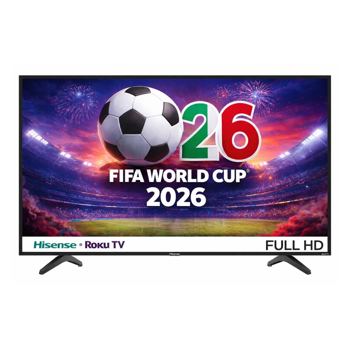 Pantalla Smart TV Hisense 40 Pulgadas Full HD Vista Frontal Oficial