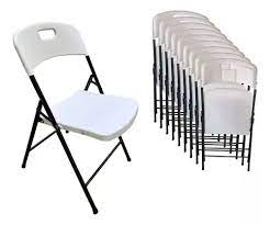 PAQUETE DE 10 SILLAS PLEGABLES DE PLÁSTICO