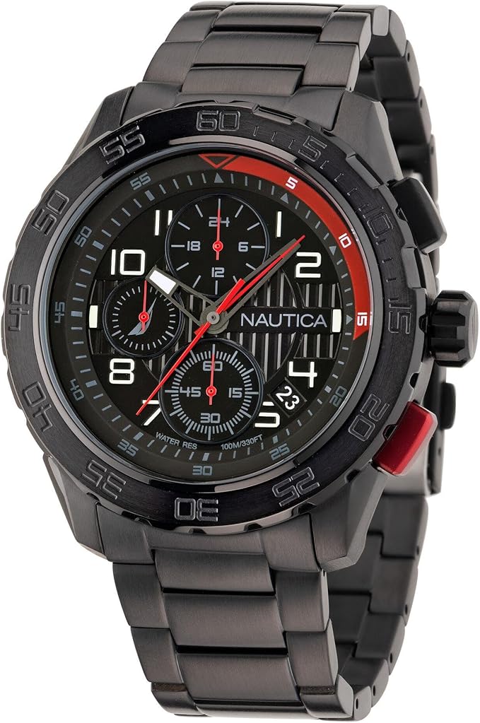 RELOJ NAUTICA 47mm CABALLERO ACERO INOXIDABLE ✨PAGO SEMANAL $90✨