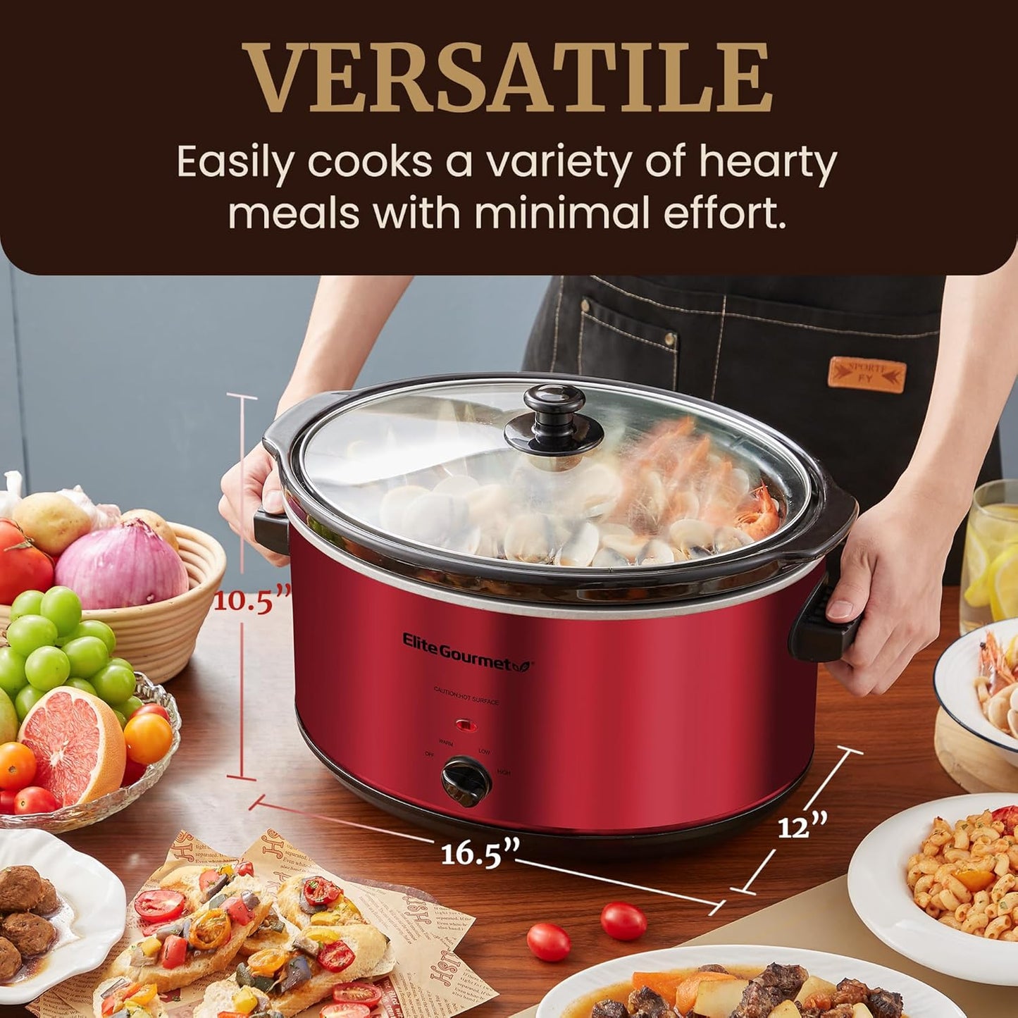 OLLA ELITE GOURMET ELECTRICA  8 QT ✨PAGO SEMANAL $95✨