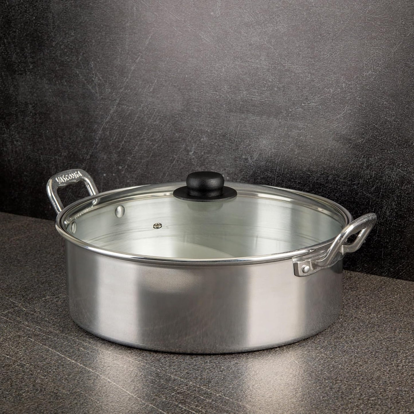Arrocera Vasconia Plata De 32cm De Aluminio (9 LTS) ✨PAGO SEMANAL $45✨