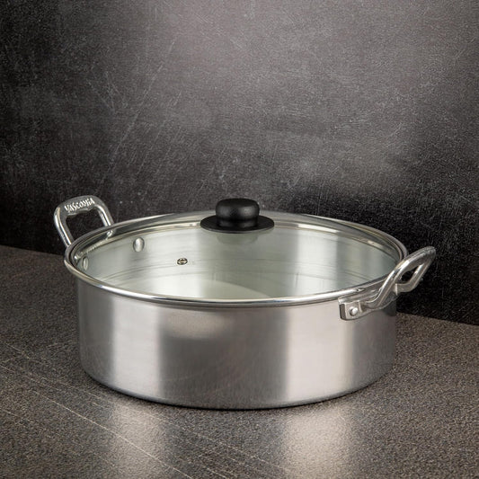Arrocera Vasconia Plata De 32cm De Aluminio (9 LTS) ✨PAGO SEMANAL $45✨