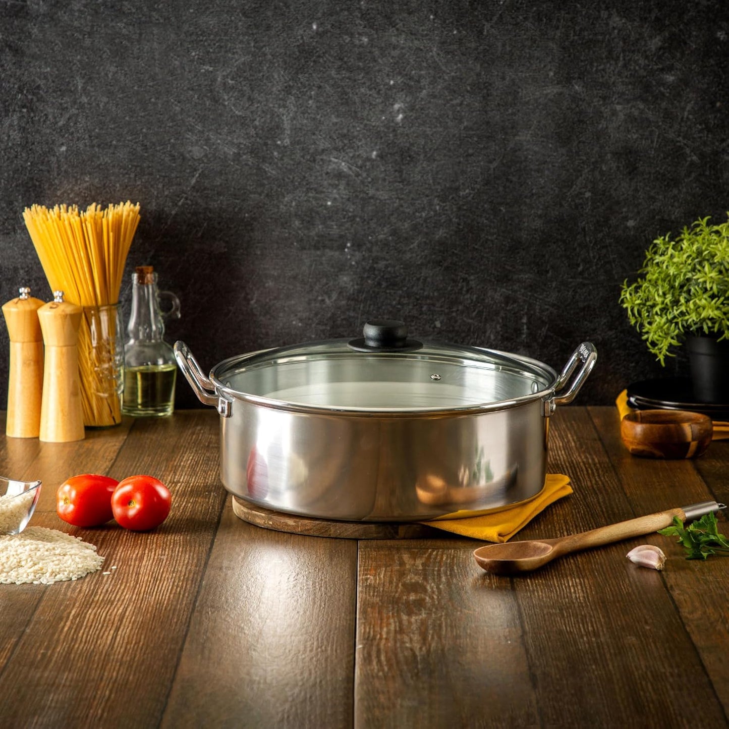 Arrocera Vasconia Plata De 32cm De Aluminio (9 LTS) ✨PAGO SEMANAL $45✨