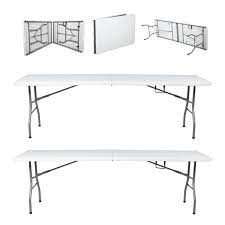 MESA PLEGABLE PORTÁTIL COLOR BLANCO