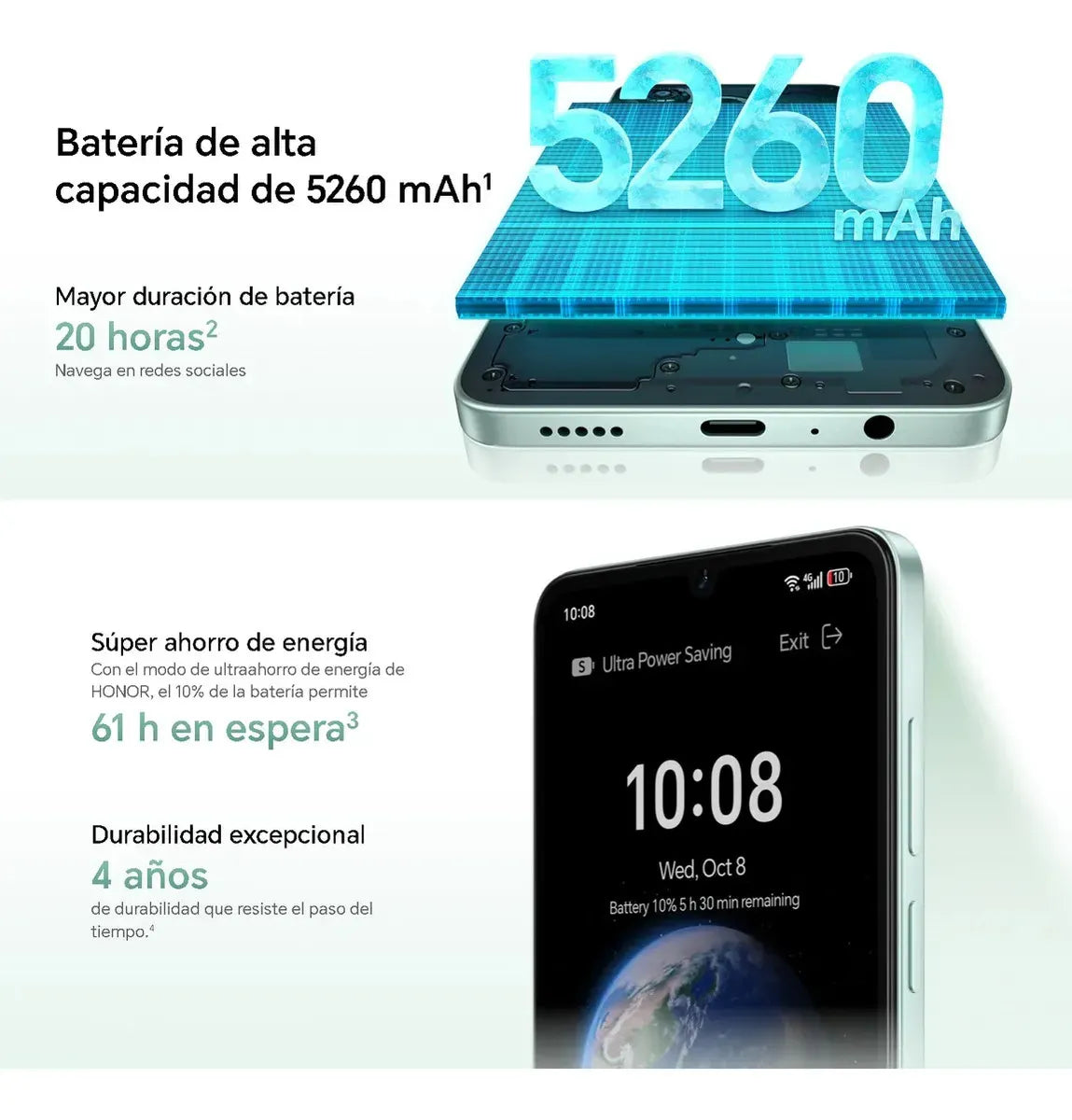 HONOR X5C PLUS 4GB+256GB DE ALMACENAMIENTO ✨PAGO SEMANAL $75✨