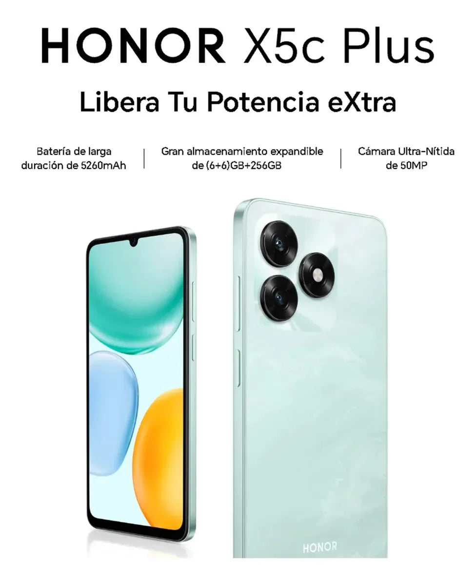 HONOR X5C PLUS 4GB+256GB DE ALMACENAMIENTO ✨PAGO SEMANAL $75✨