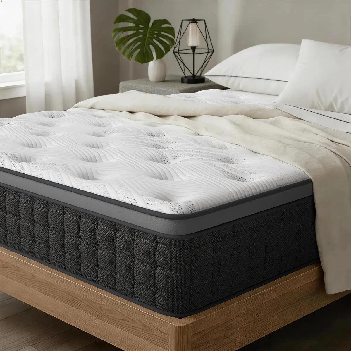 COLCHON MATRIMONIAL HIBRIDO PREMIUM MEMORY FOAM EN CAJA  🔥PAGO SEMANAL $165🔥