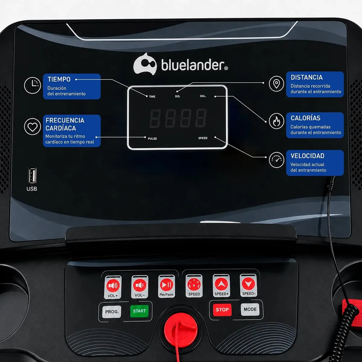 CAMINADORA ELECTRICA BLUELANDER 2.5 HP PLEGABLE ✨PAGO SEMANAL $190✨