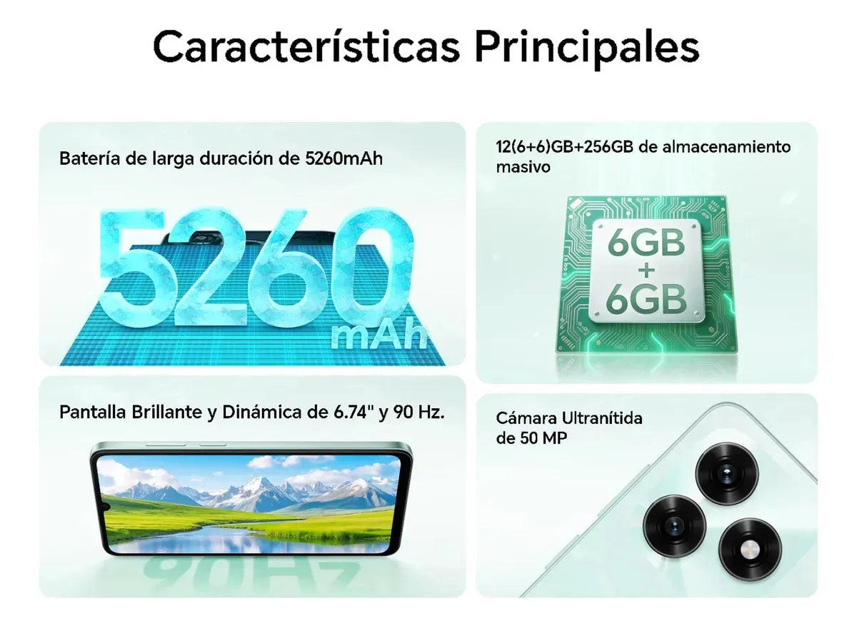 HONOR X5C PLUS 4GB+256GB DE ALMACENAMIENTO ✨PAGO SEMANAL $75✨