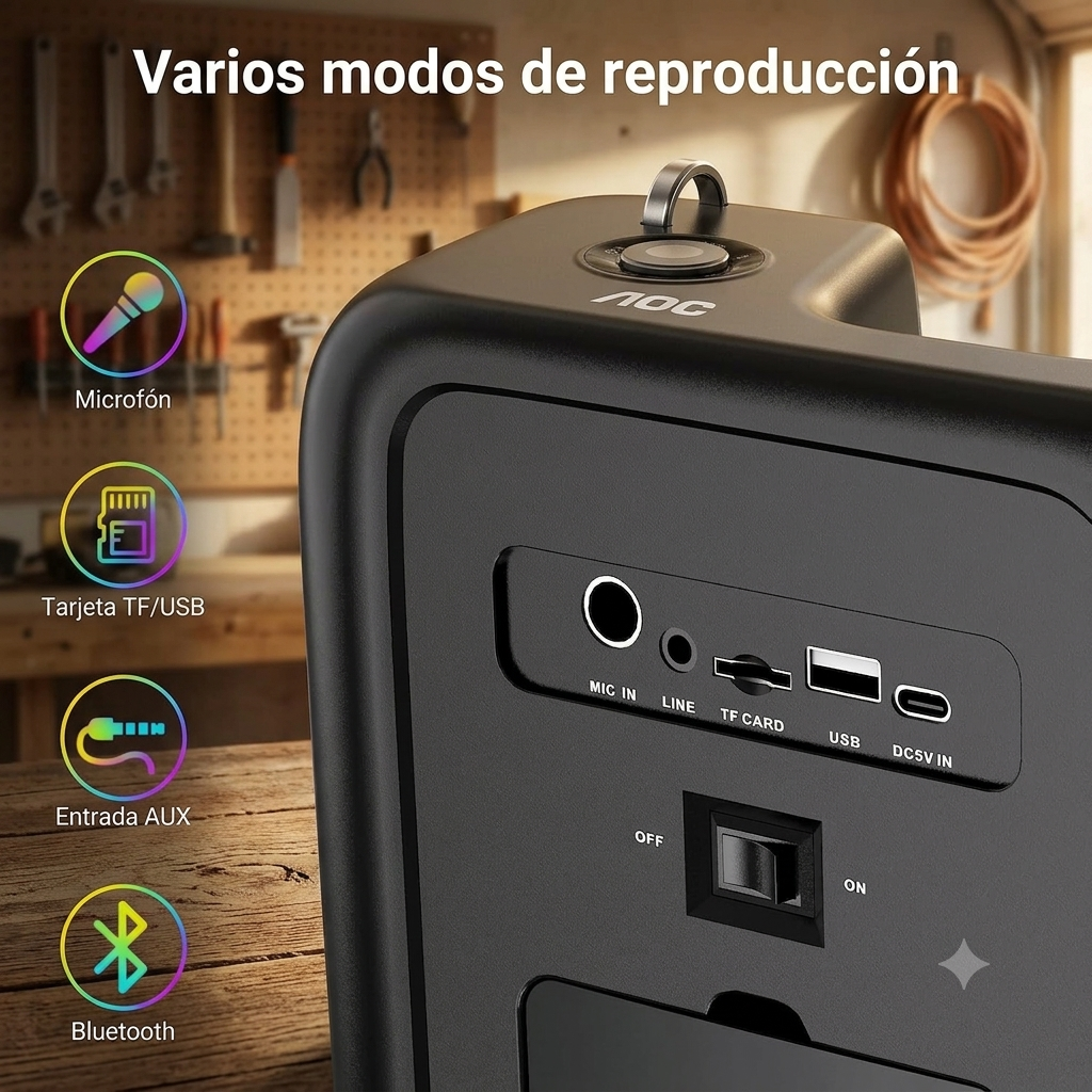 Bocina AOC inalámbrica para Fiestas  ✨PAGO SEMANAL $105✨