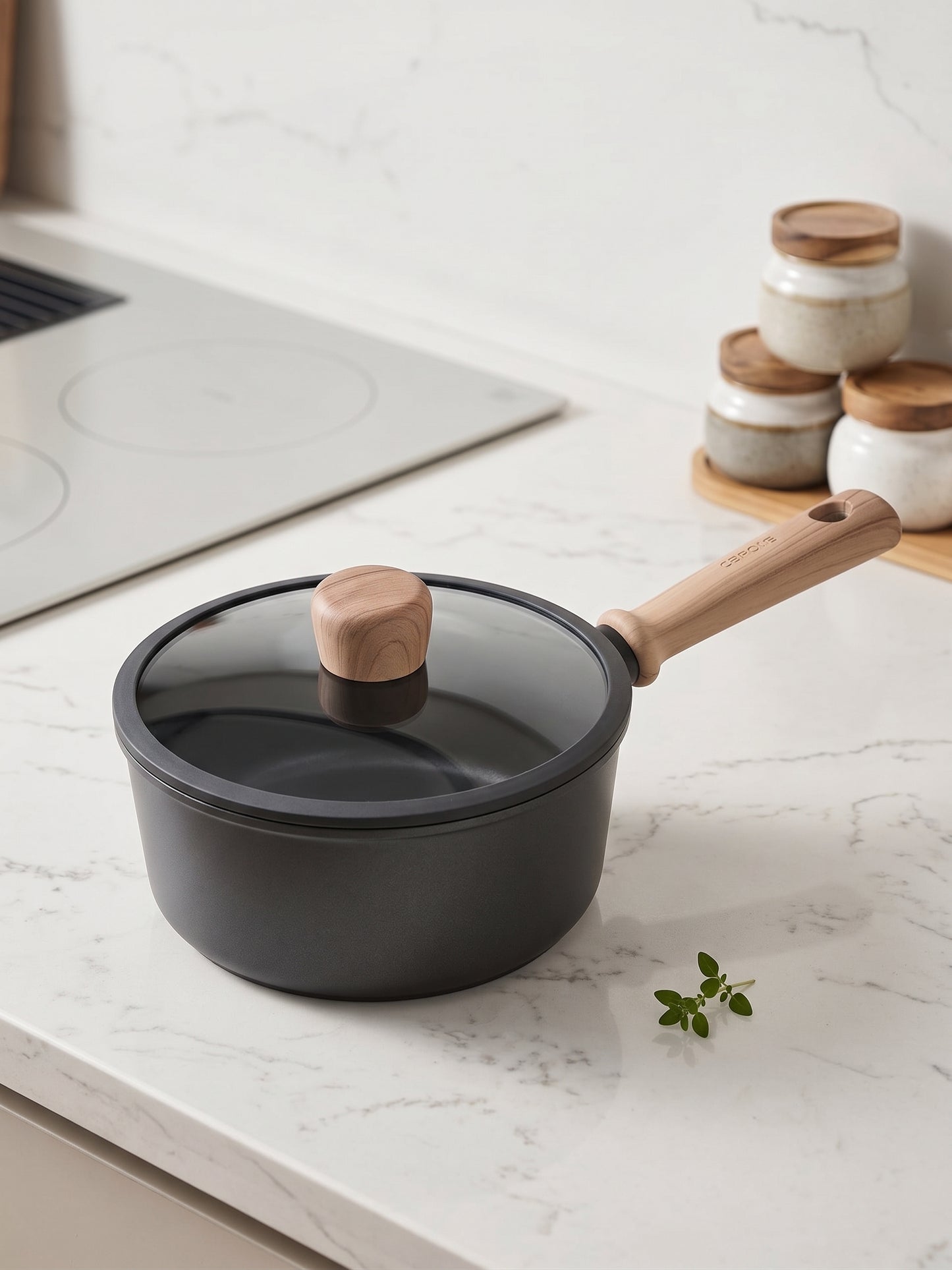 BATERIA DE COCINA CAROTE 16 Piezas antiadherentes, Mango Frío, Color Negro ✨PAGO SEMANAL $100✨