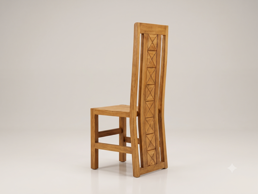 PAQUETE DE 6 SILLAS DE MADERA EN ACABADO RUSTICO ** NO INCLUYE COMEDOR*** ✨PAGO SEMANAL $120✨