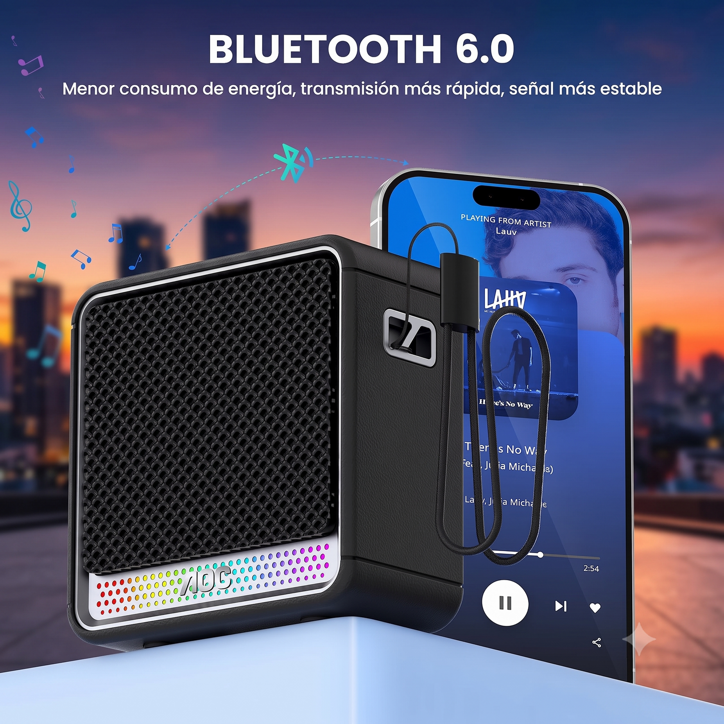 BOCINA AOC Bluetooth Portatil 10W  ✨PAGO SEMANAL $30✨