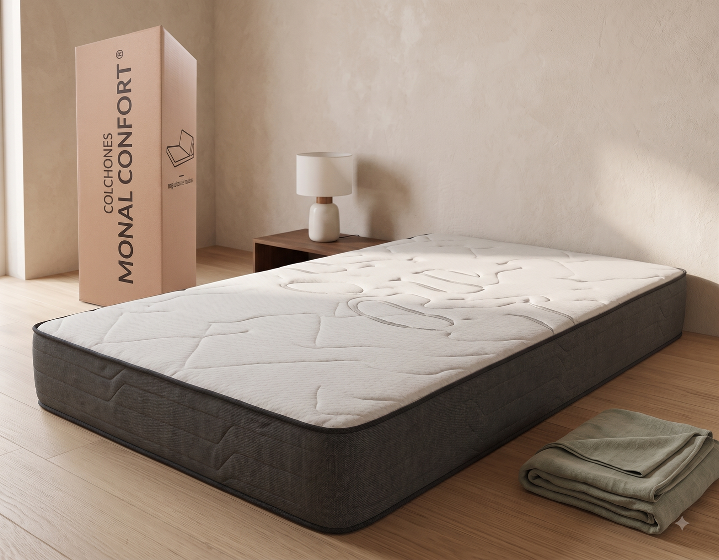 COLCHON MATRIMONIAL EN CAJA MONAL CONFORT FIRME, Colchón de 21 cm de Grueso 🔥PAGO SEMANAL $115🔥