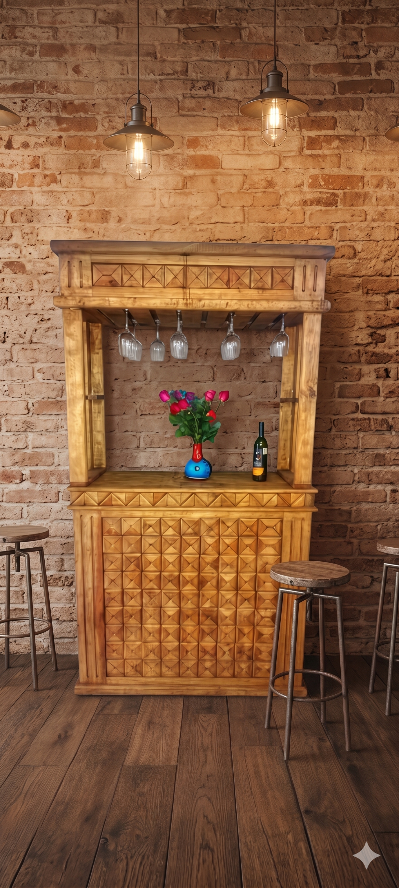 CANTINA DIAMANTE DE 1.20 MTS ACABADO RUSTICO ✨PAGO SEMANAL $125✨